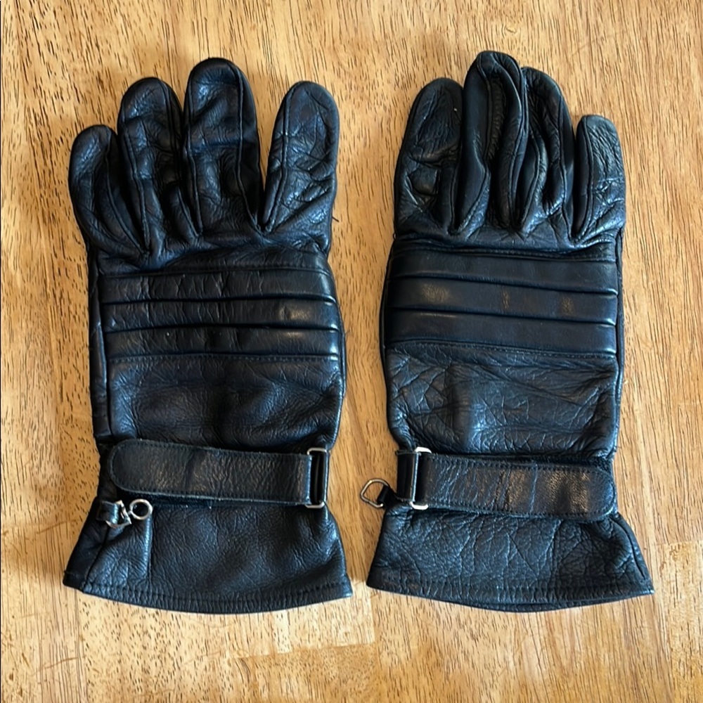 Men's Black Leather Gloves